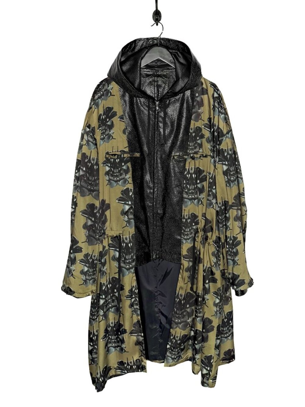 Comme Des Garçons Homme Plus FW21 Runway Printed Layered Reversible Coat